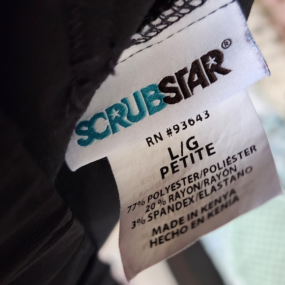 Scrubstar Women's Black Cargo Pants - Picture 2 of 4